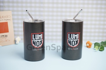 Sun International 雙層不鏽鋼吸管咖啡杯 TW767