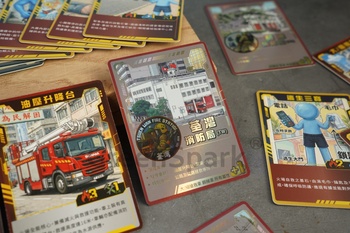 香港消防處 盲卡 鐳射閃卡 收藏咭 卡牌訂製 PP402