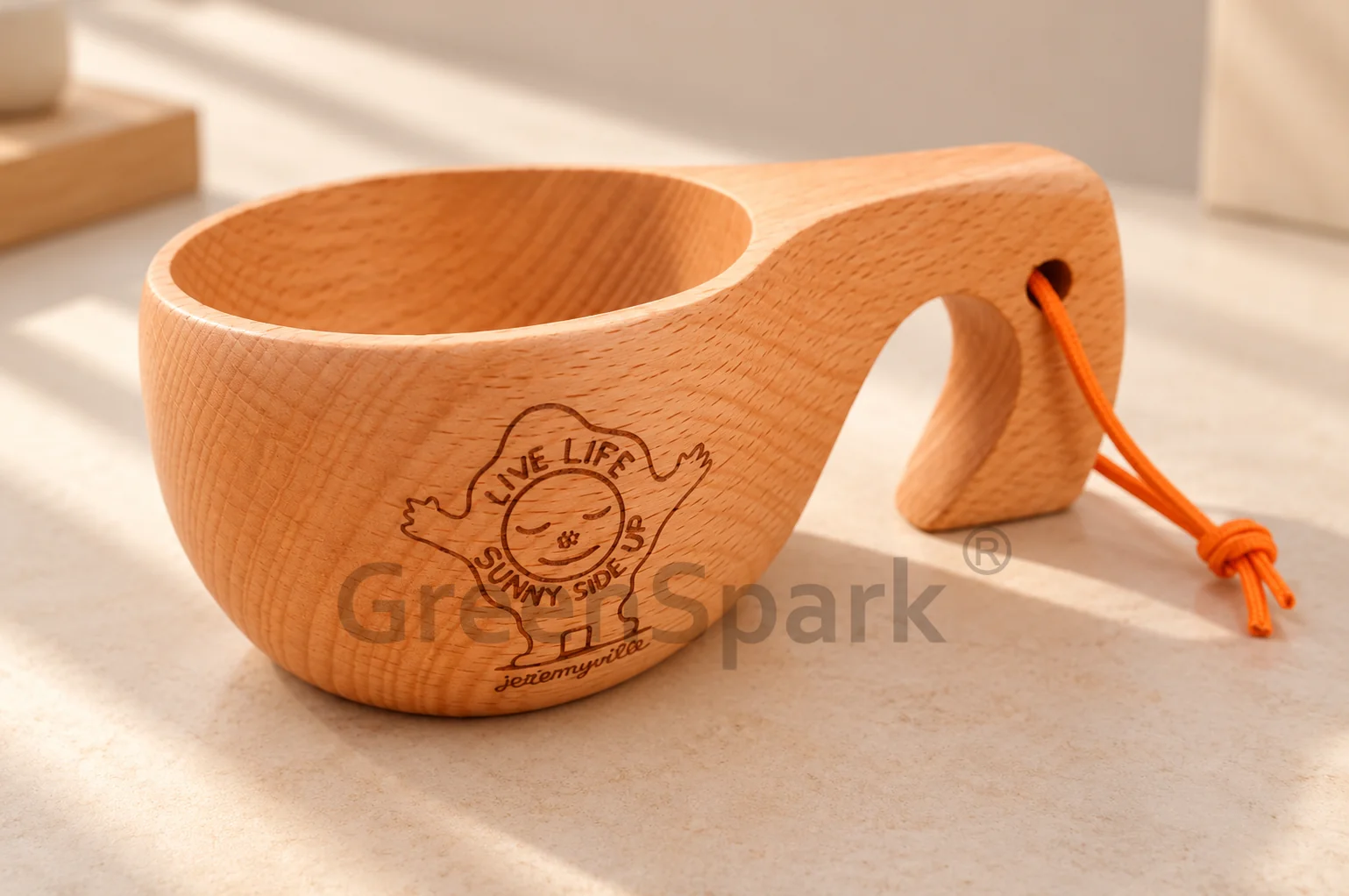 Bossini Finnish Beech Wood Travel Cup TW495