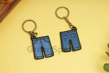 一條褲製作 造型刺繡吊飾鎖匙扣 KC222