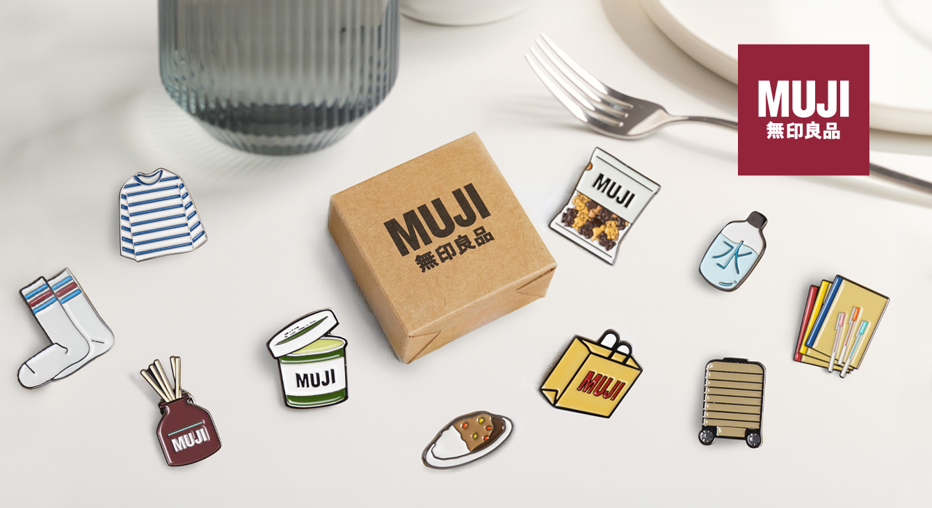 MUJI 金屬襟章訂製 PP201
